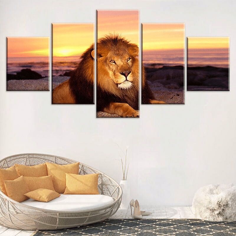 canva lion couche soleil